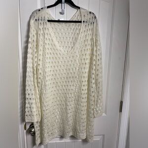 Women ivory Crochet cover